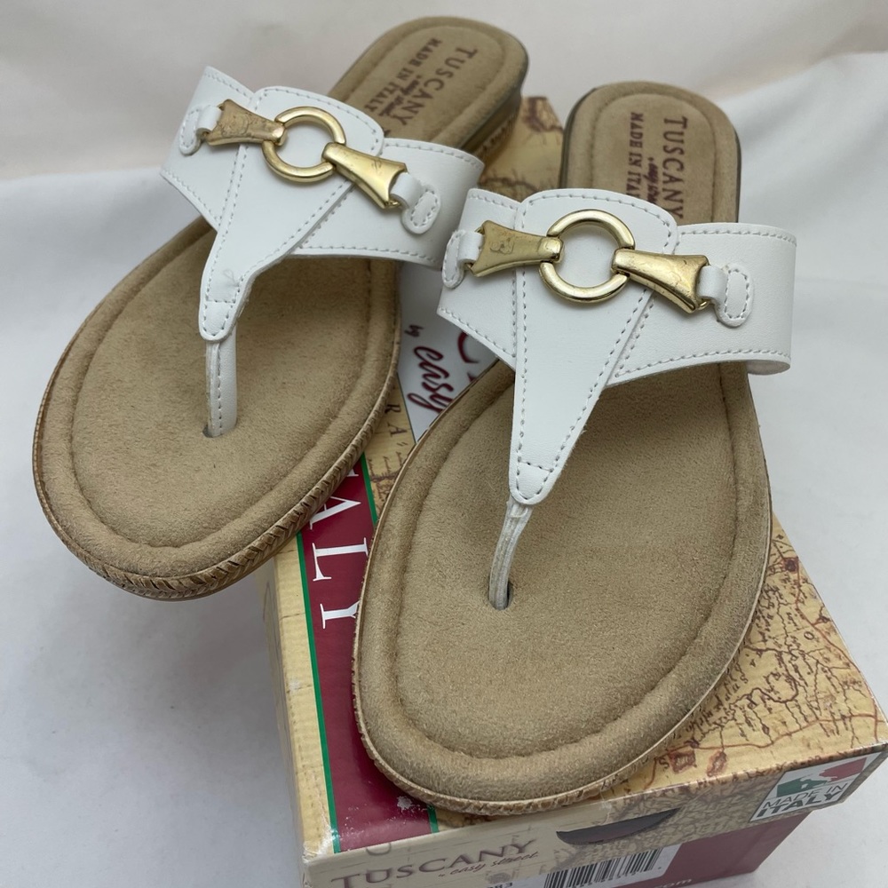 TUSCANY EASY STREET Sandals Thong Farrah Embellished NIB Women’s Size 9 M